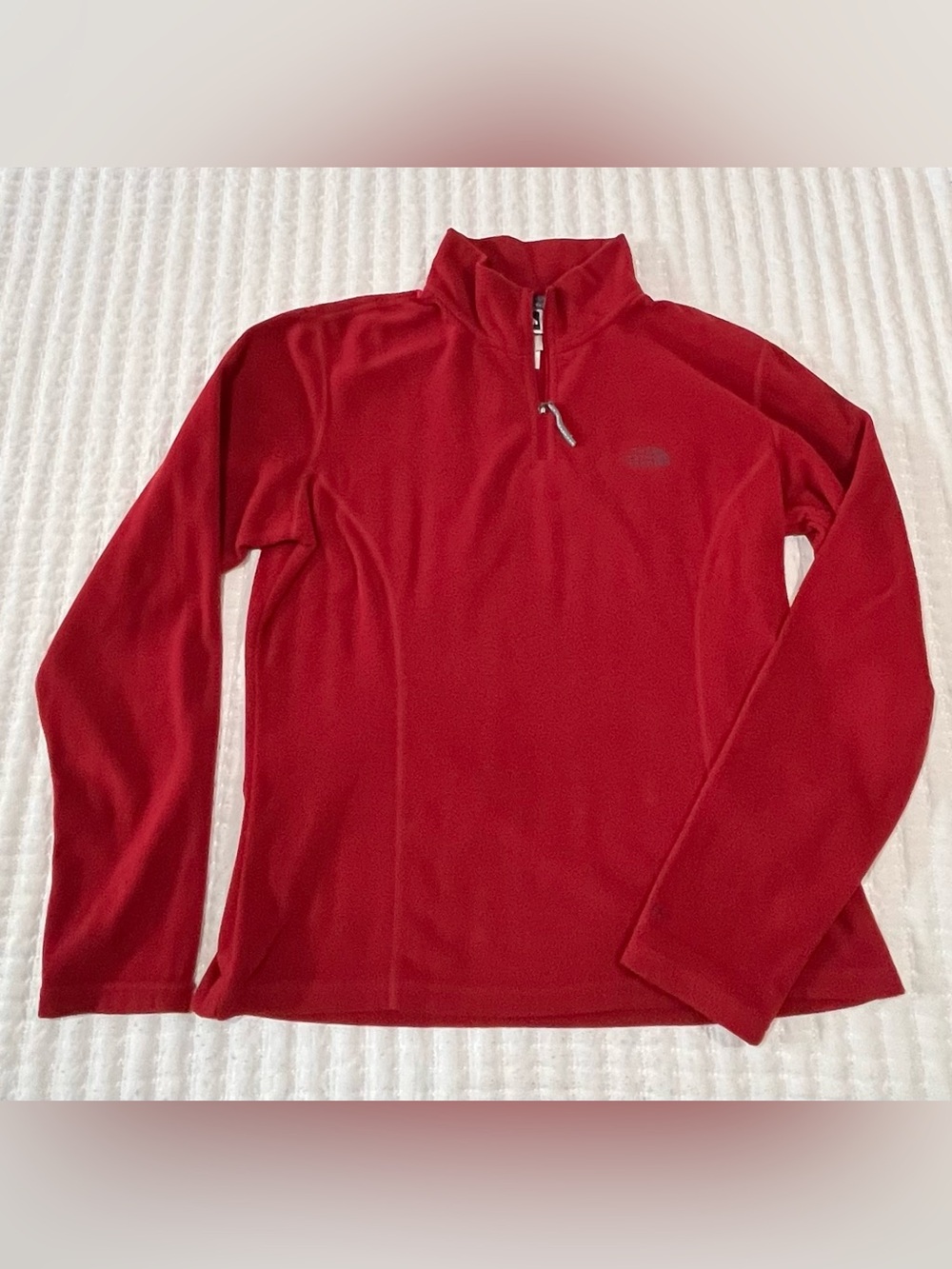 The North Face Red Half-Zip Fleece Pullover